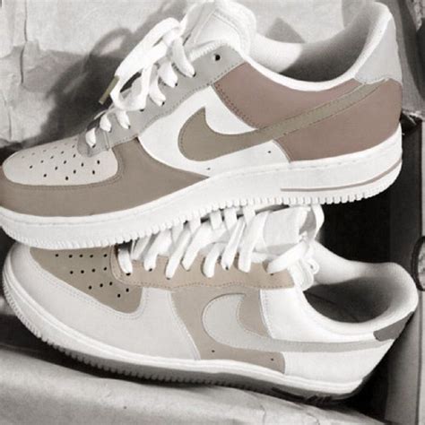 neutral color nike sneakers.